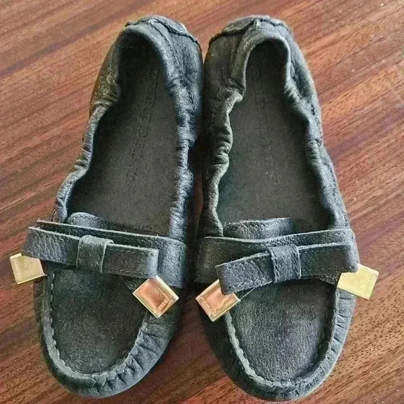 Burberry Kids Sumpter Black Suede Mocasins Size 27 NWB - Picture 4 of 8